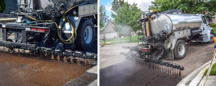 spray applied tack cost on the road