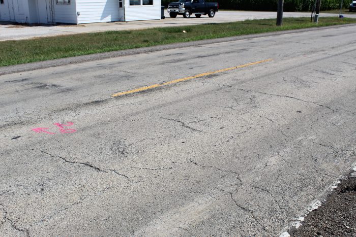 Surface condition of CH-15 in Champaign County just prior to CIR 